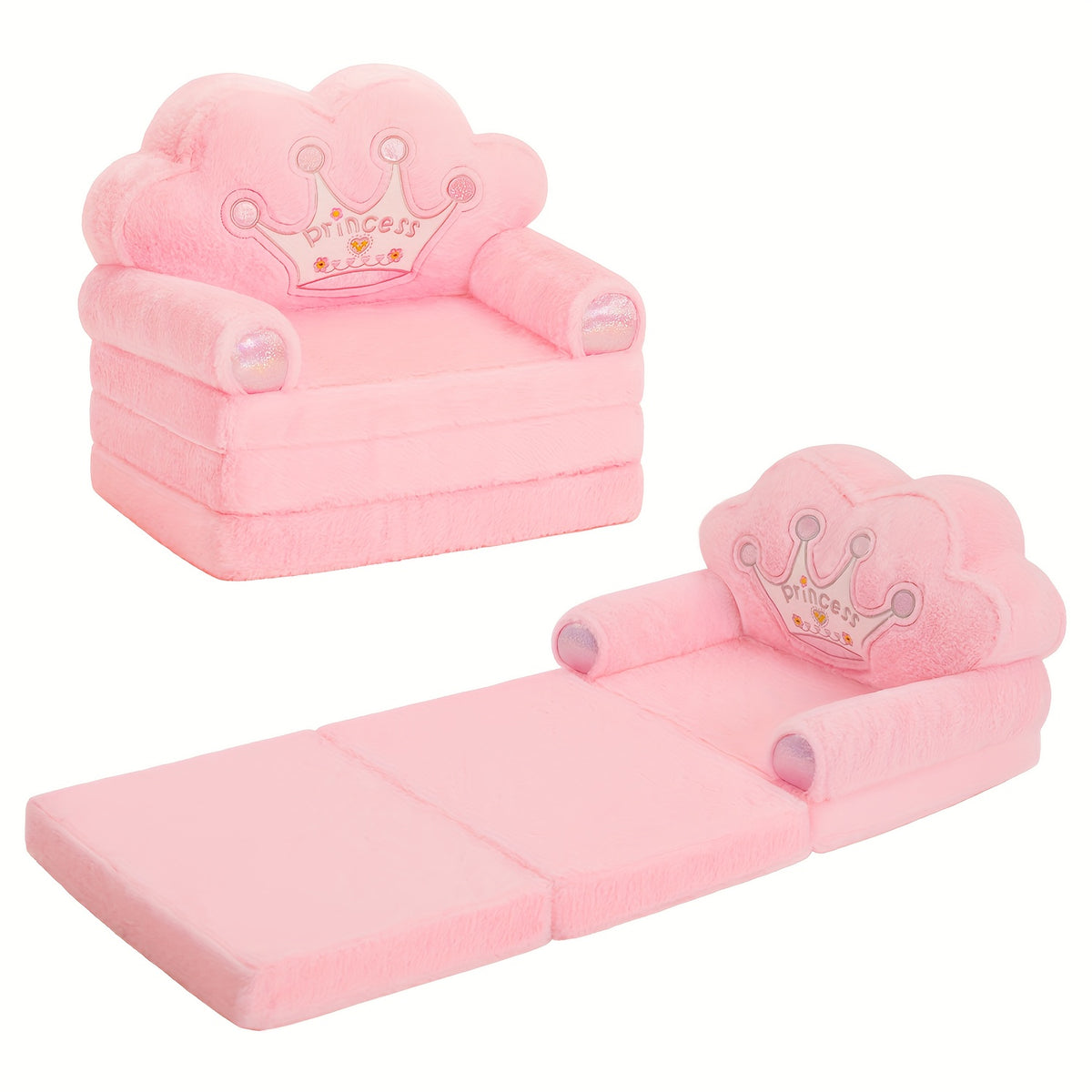 Kids Sofa Chair shown in the pink option