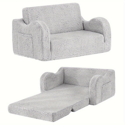 2-in-1 Kids Convertible Sofa Chair, Kids Flip-Out Chair for Comfortable Everyday Seating detail image - detail view 14