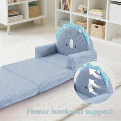 2-in-1 Kids Convertible Sofa Chair with Fold-Out Lounger, Fold-Out Toddler Lounger detail image - detail view 13