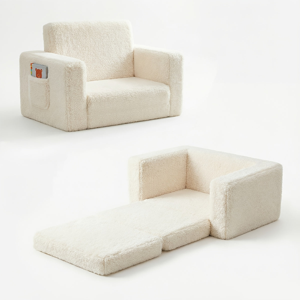 Kids Sofa shown in the White option