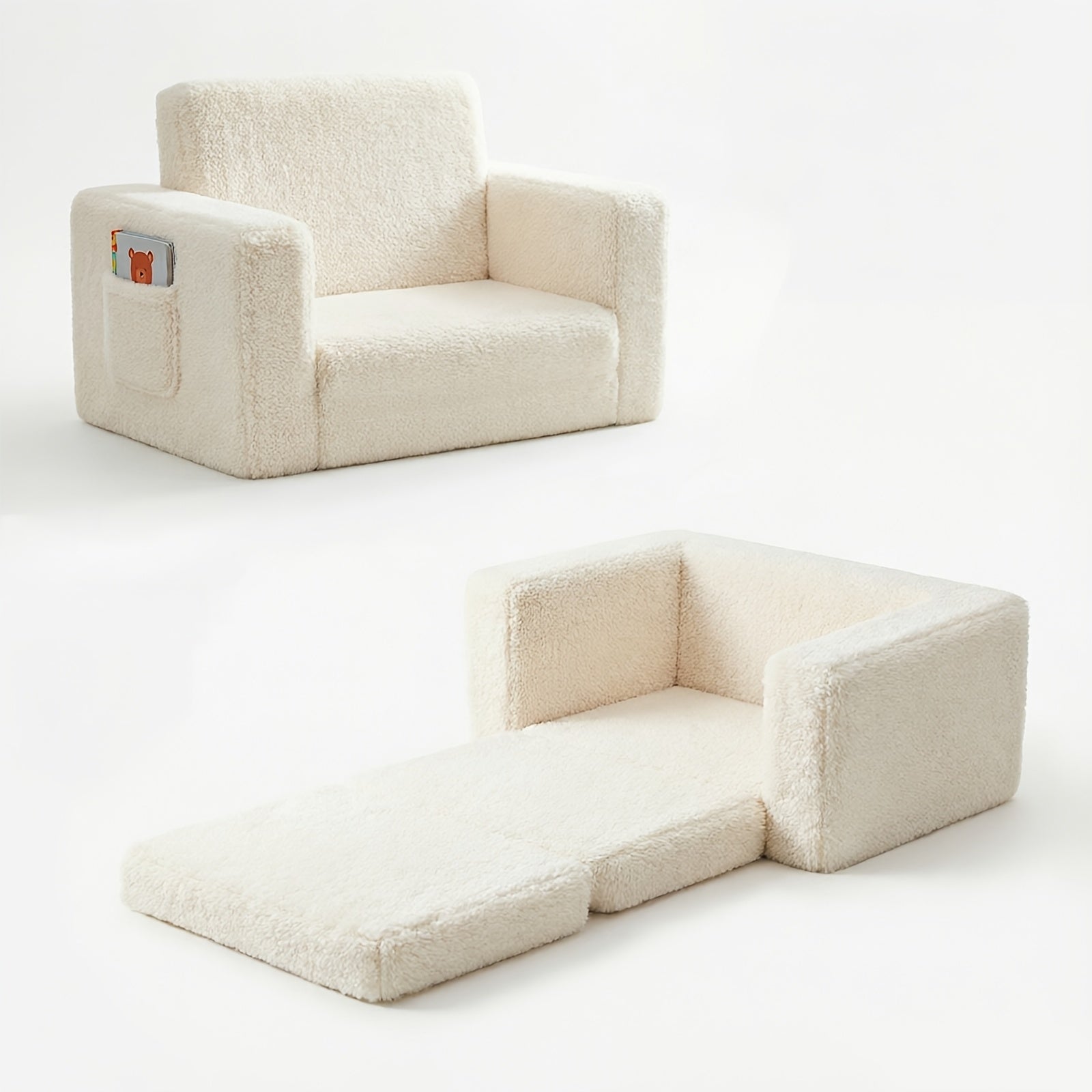 Kids Sofa shown in the White option