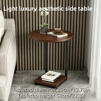 Single-layer light luxury texture dark wood grain
