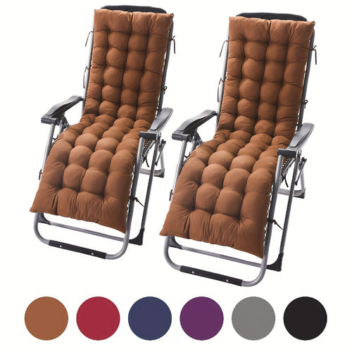 Outdoor Cushion, 2-Pack Memory Foam Chaise Lounge Cushion Replacement Thickened Padded shown in the main product view