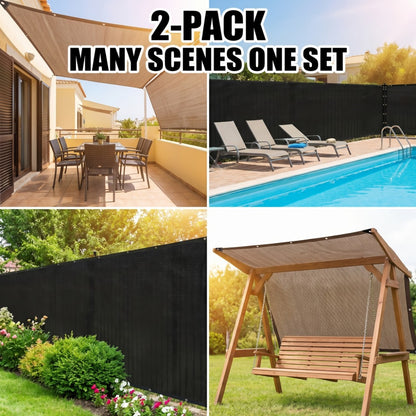 2-Pack Outdoor Sun Shade Sail with UV Protection for Outdoor Shade and Protection in Patio detail image - detail view 34