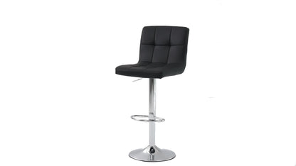 2-Piece Set Faux Leather Bar Stool with Adjustable Height and Armrests for Kitchen detail image - detail view 9