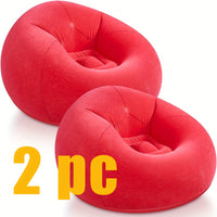 2 red sofas