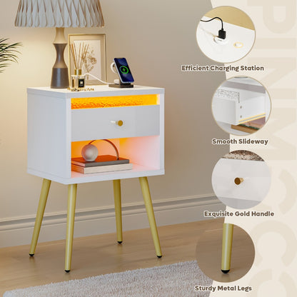2-Piece Set Nightstand, Bedroom Side Table for Practical Everyday Home Use detail image - detail view 10