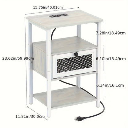 2-Piece Set Nightstand, Bedside Table for Practical Everyday Home Use detail image - detail view 4