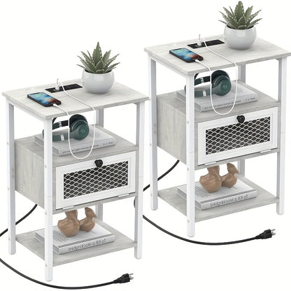 Nightstand shown in the White-2pcs option