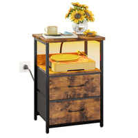 1pc-2 Drawers-Brown