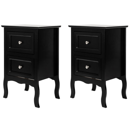 Nightstand shown in the Black option