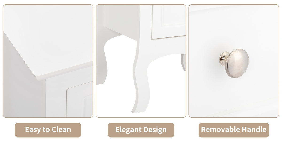 2-Piece Set Nightstand with Multiple Color Options, Bedside Storage Table detail image - detail view 19