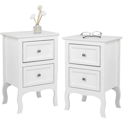2-Piece Set Nightstand with Multiple Color Options, Bedside Storage Table detail image - detail view 5