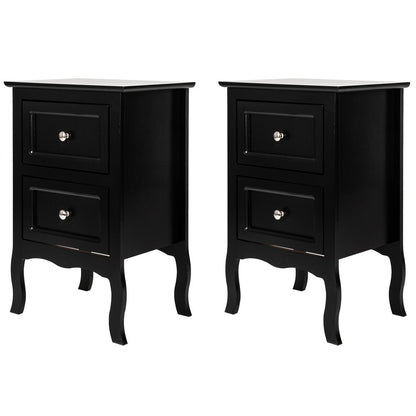 2-Piece Set Nightstand with Multiple Color Options, Bedside Storage Table detail image - detail view 7