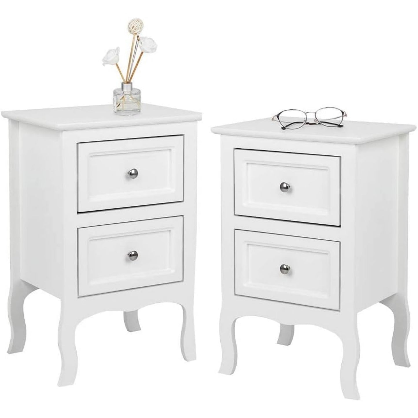 Nightstand shown in the White option