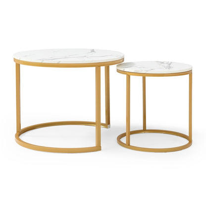 2-Piece Set Space-Saving Coffee Table, Living Room Center Table detail image - detail view 14
