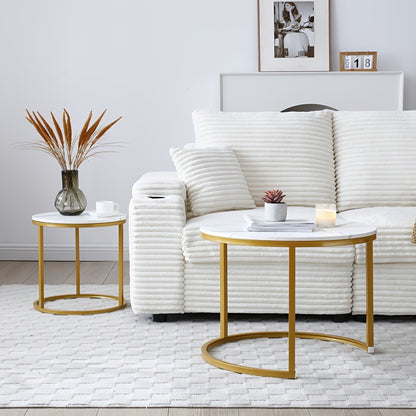 2-Piece Set Space-Saving Coffee Table, Living Room Center Table detail image - detail view 7
