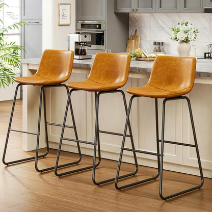 2-Piece Set Upholstered Bar Stool for Kitchen and Living Room detail image - detail view 25