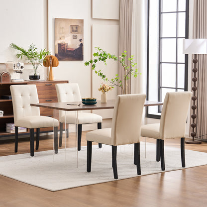 2-Piece Set Upholstered Dining Chair, Dining Room Accent Chair for Kitchen detail image - detail view 13