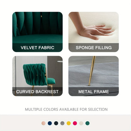 2-Piece Set Upholstered Dining Chair for Kitchen and Living Room detail image - detail view 12