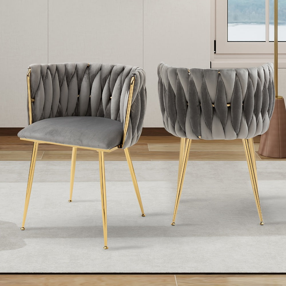 2-Piece Set Upholstered Dining Chair for Kitchen and Living Room detail image - detail view 4