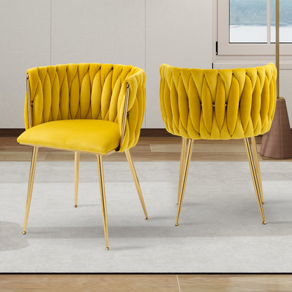 Dining Chair shown in the Yellow option