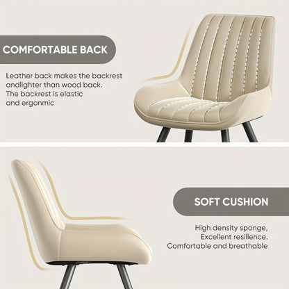 2-Piece Set Upholstered Dining Chair with Padded Seat, Kitchen Dining Seat detail image - detail view 8