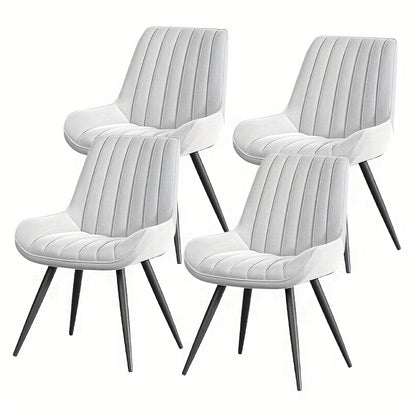 Dining Chair shown in the 【white】, Set Of 4pcs option