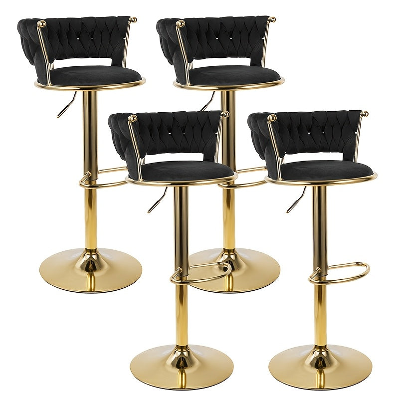 Bar Stool shown in the Black, Set Of 4pcs option