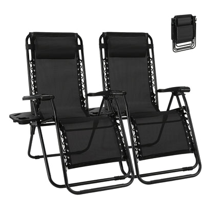 Zero Gravity Chair shown in the Black-2 Pack option