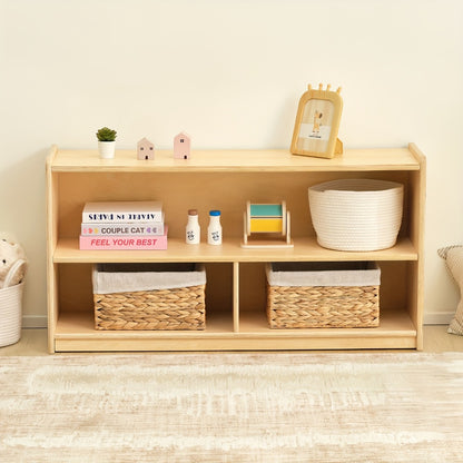 2-Shelf Wood Kids Bookshelf, Display Storage Shelf for Kids' Room detail image - detail view 7