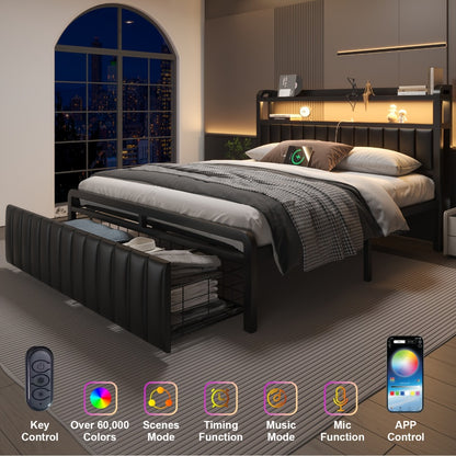 2-Tier Metal Bed Frame, Mattress Support Frame for Bedroom Comfort and Support detail image - detail view 7