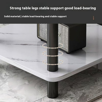 2-Tier Space-Saving Side Table, Bedside End Table for Work, Display, and Everyday Use detail image - detail view 8