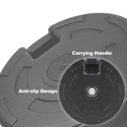 20-Inch Round Umbrella Stand with Sand or Water Fillable Base detail image - detail view 6