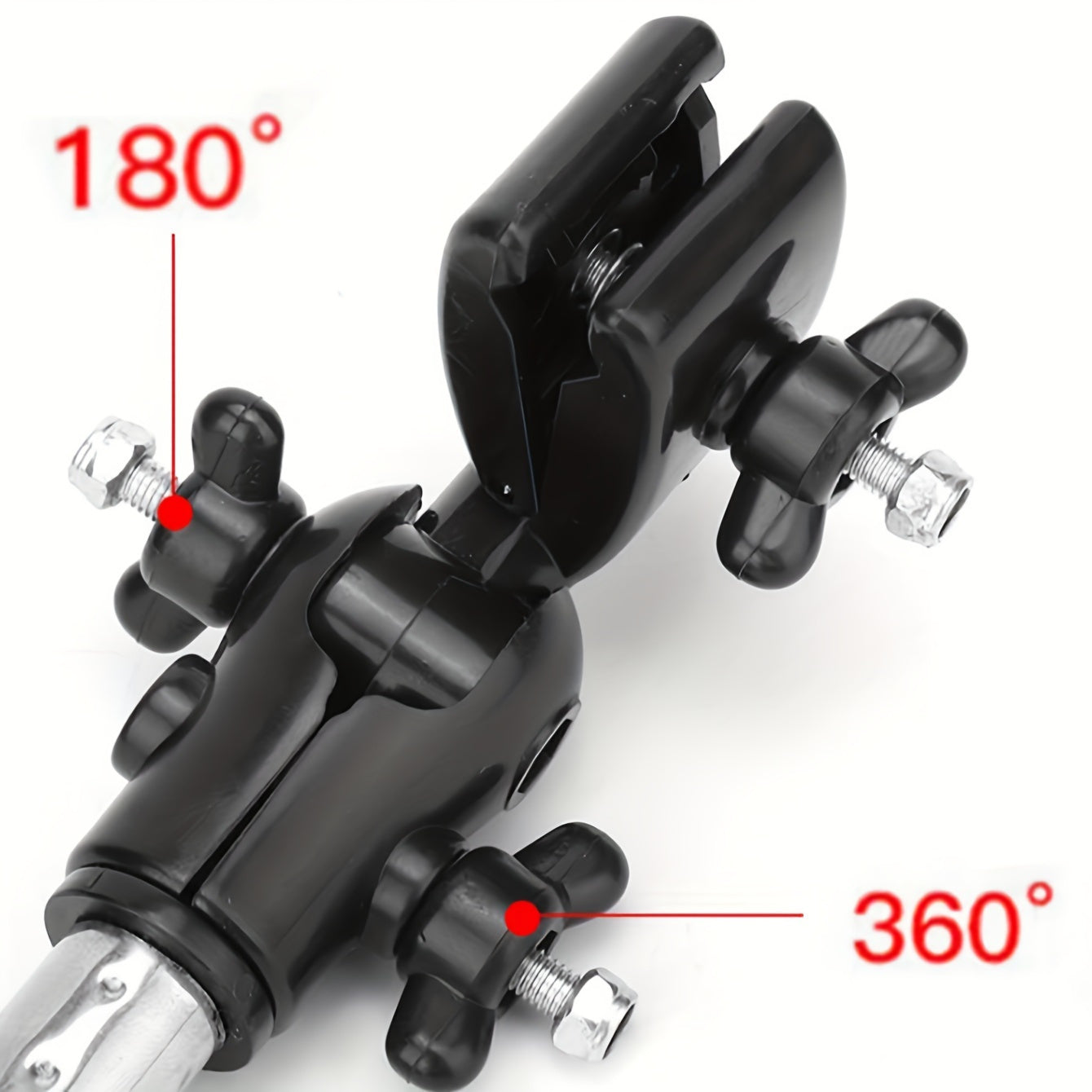 [Foldable Heavy Duty Metal] Upgraded Adjustable Stainless Steel Umbrella Stand | Foldable Swivel Design, Suitable for Wheelchairs, Bicycles Heavy Duty 100% Metal Frame | Sun And Rain Protection Safe Universal Installation Black Essential Outdoor Accessori