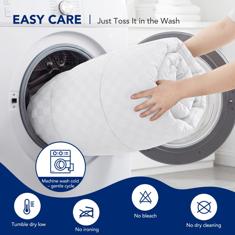Cooling Mattress Topper Pillow Top Deep Pocket Fit Microfiber Cover Machine Washable – 6 Colors Twin Full Queen King Cal King for Hot Sleepers