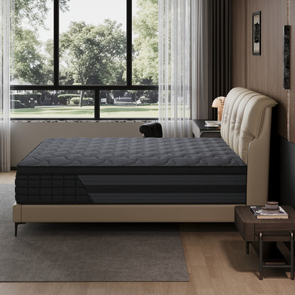 [Gel Memory Foam Mattress] Luxury Mattress 8" 10" 12" 14" Twin Full Queen King Size Gel Memory Foam Pocket Spring Hydird Mattress In A Box Medium Firm