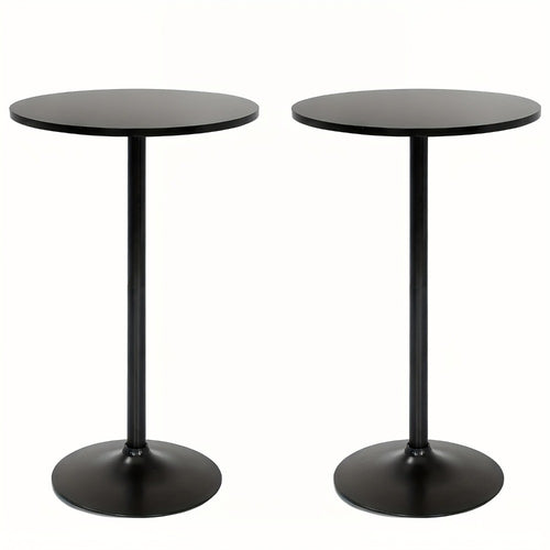 Bar Table, Round High Top 23.5 Inch Bistro Pub Table Metal Structure Indoor Outdoor Space shown in the main product view