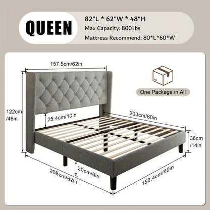 24-Inch Solid Wood Bed Frame with Multiple Color Options for Bedroom detail image - detail view 9