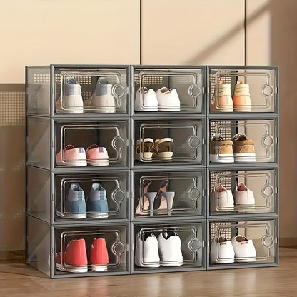 Shoe Organizer shown in the Grey option