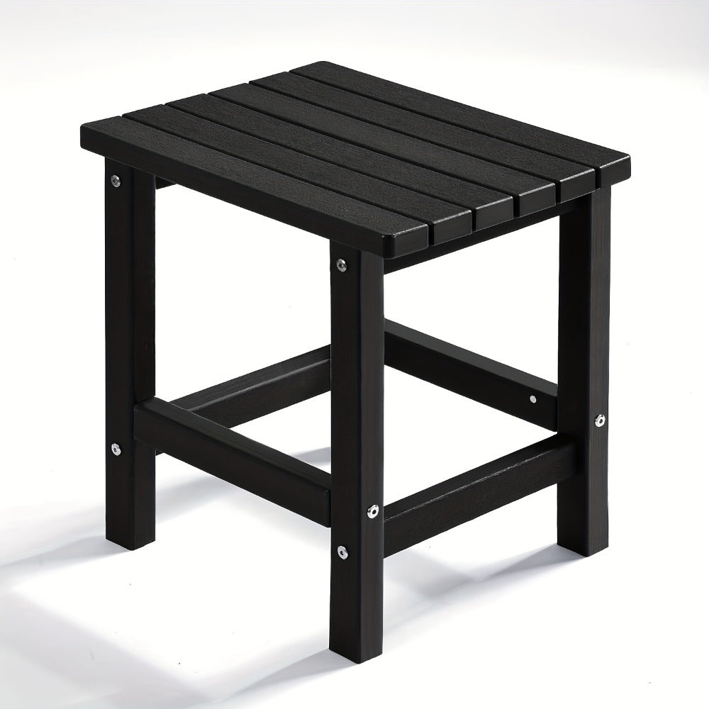 Poly Lumber Adirondack Side Table 19.68in Oversized Outdoor Weather Resistant – HDPE Patio End Table for Poolside Garden Deck Backyard (5 Colors)