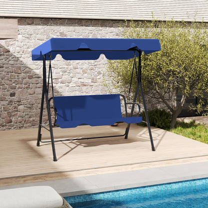 Outdoor Swing for Adults, Covered with Canopy, Equipped with Heavy Duty Stand & Adjustable Bracket, Perfect for Backyard, Garden Or Lawn, Patio Swing Set
