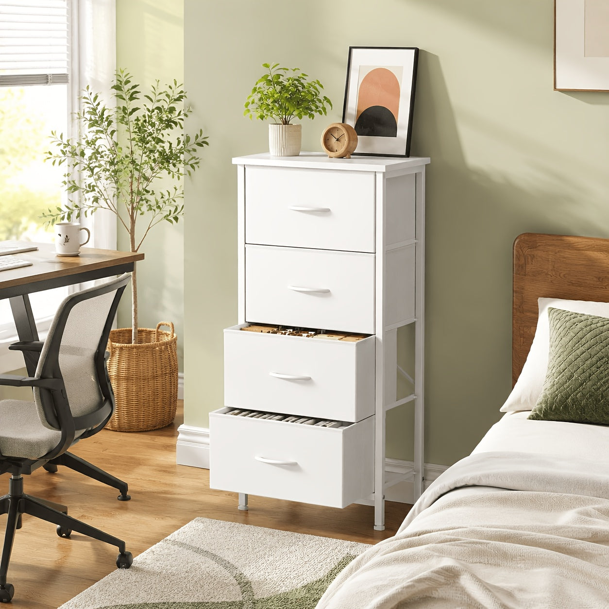 [Storage Cabinet Tower] 4/7/8/9-Drawer Home Display Cabinet, Storage Cabinet, Tall Dressing Table Fabric Storage Tower, Wooden Top, Suitable For Wardrobes, Entrances, Living Rooms, Can Be Purchased Individually Or Multiple As Needed