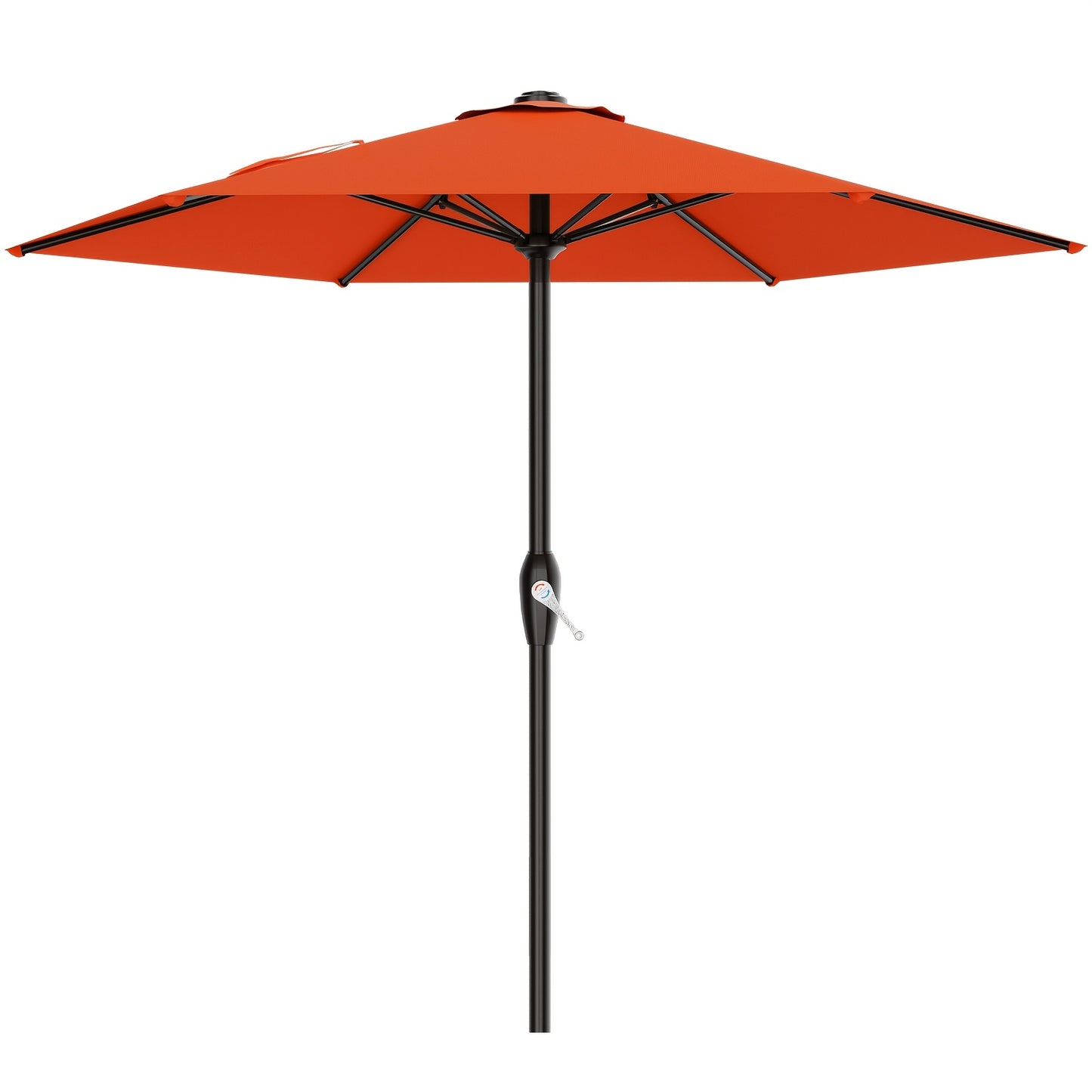 [UV Protection] 7.5' Umbrella Outdoor Patio, Pool Market Umbrella W/ 6 Fiberglass Ribs, Table Umbrella With Crank UV Protection For Porch, Deck, Yard, Garden