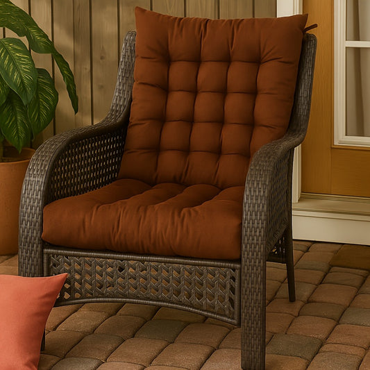 Chair Cushion, High-Back Patio 26"x51" Thick Padded Outdoor Seat Pad - Machine Washable shown in the main product view