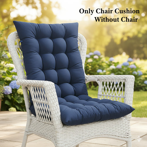 [Cloud-Like Tufted Cushion] Single-Piece Cloud-Like Tufted Cushion for Seat And Back, Providing Cozy Rebound, Suitable for Most Rocking Or Recliner Chairs | 18.9 X 47 Inches | Comfortable for All-Day Use | Thick Plush Support with Non-Slip Ties