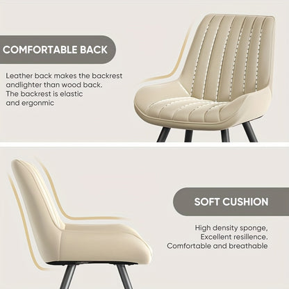 Modern Dining Chairs Set Of 2/4! Comfy Dining Room Chairs Reception Chair with Thick Cushions, Upholstered Fabric Kitchen Side Chairs with Metal Legs Suitable for Office Bar Kitchen Dining Room