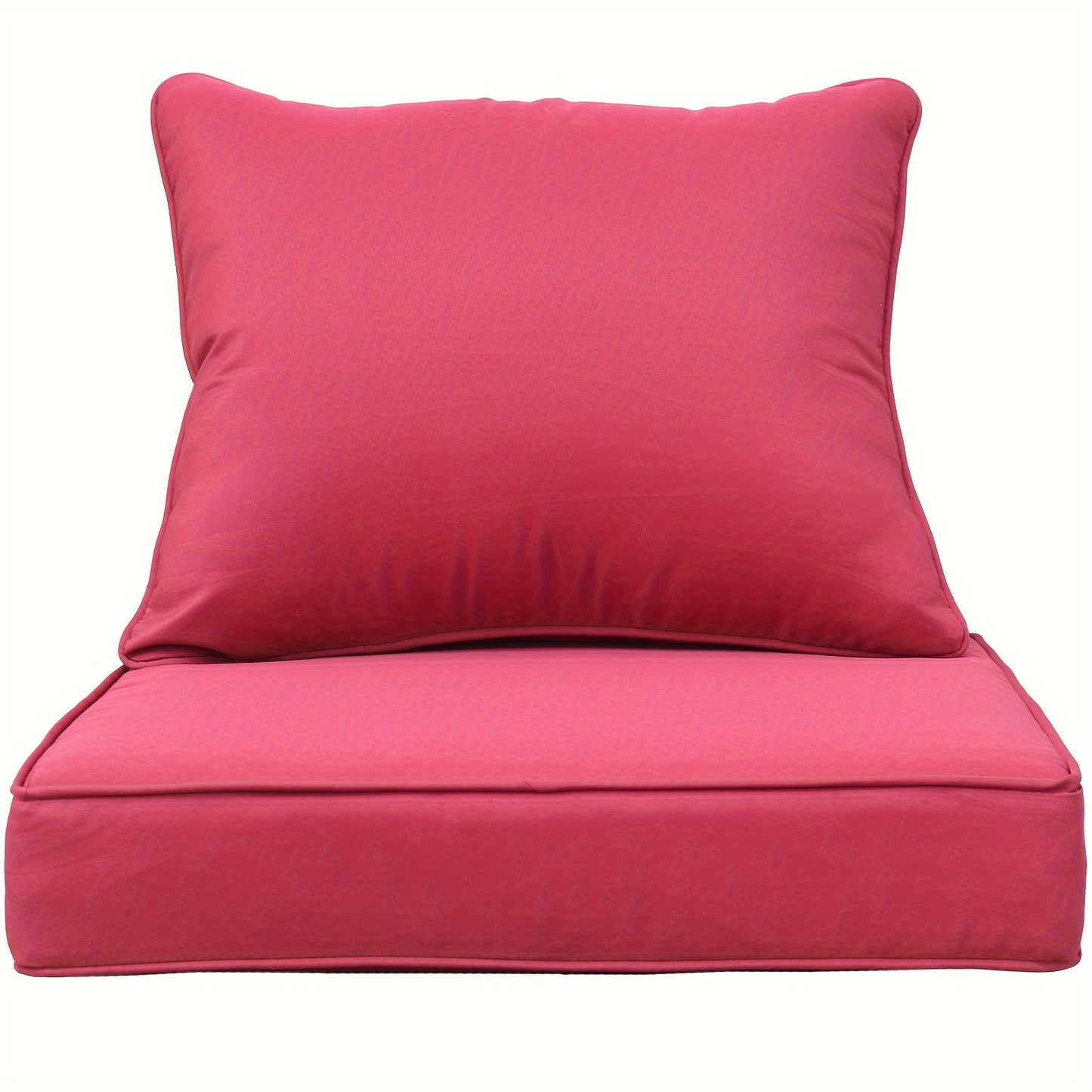 Outdoor Deep Seat Cushion Set 24 X 24 Inch Patio Furniture Cushions with Removable Cover, Adjustable Straps for Chair Sofa Couch
