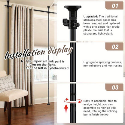 28-114 Inch Tall Room Divider with Tool-Free Assembly and Added Privacy detail image - detail view 10