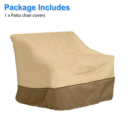 Heavy Duty Patio Chair Covers, Waterproof Oxford Fabric with PVC Coating, Dustproof Lawn Furniture Cover for Outdoor, Ideal for Garden and Veranda Use